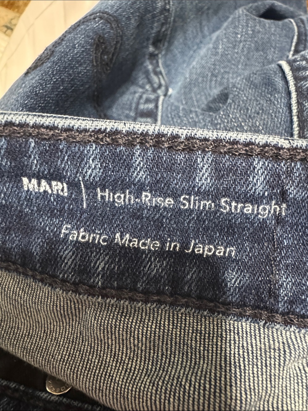AG Mari High Rise Slim Straight Leg Jeans Dark Wash size 32 - Picture 12 of 13